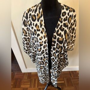 Jane & Berry one size fits all cheetah print swim cover up